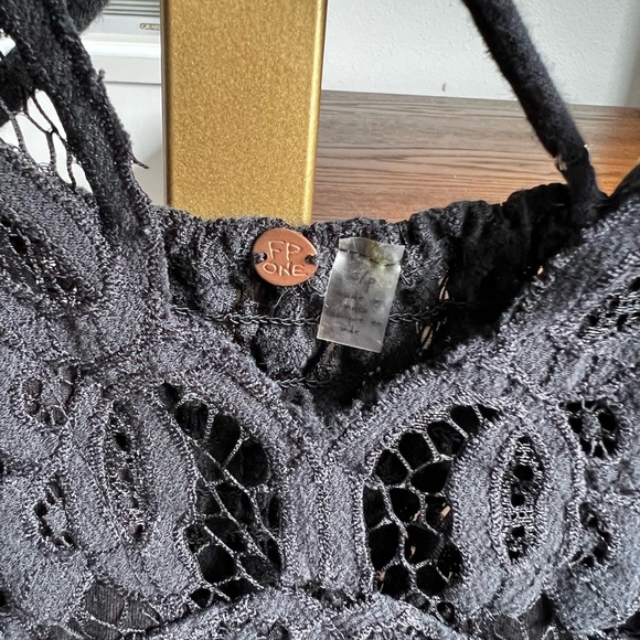 Free People Adella Tie Dye Slip Dress in Black - Picture 4 of 4